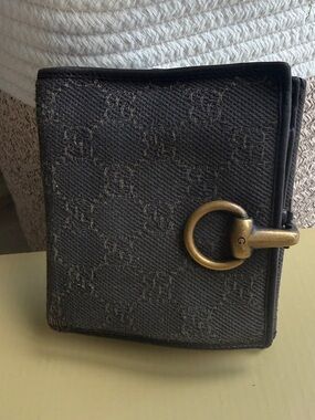 Gucci Horsebit Monogram Canvas Wallet – Vintage | Brown